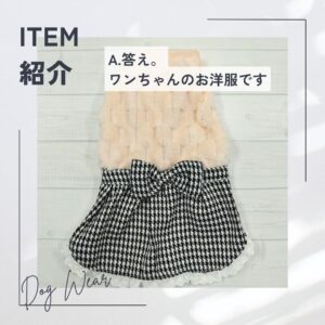 商品紹介ペット服